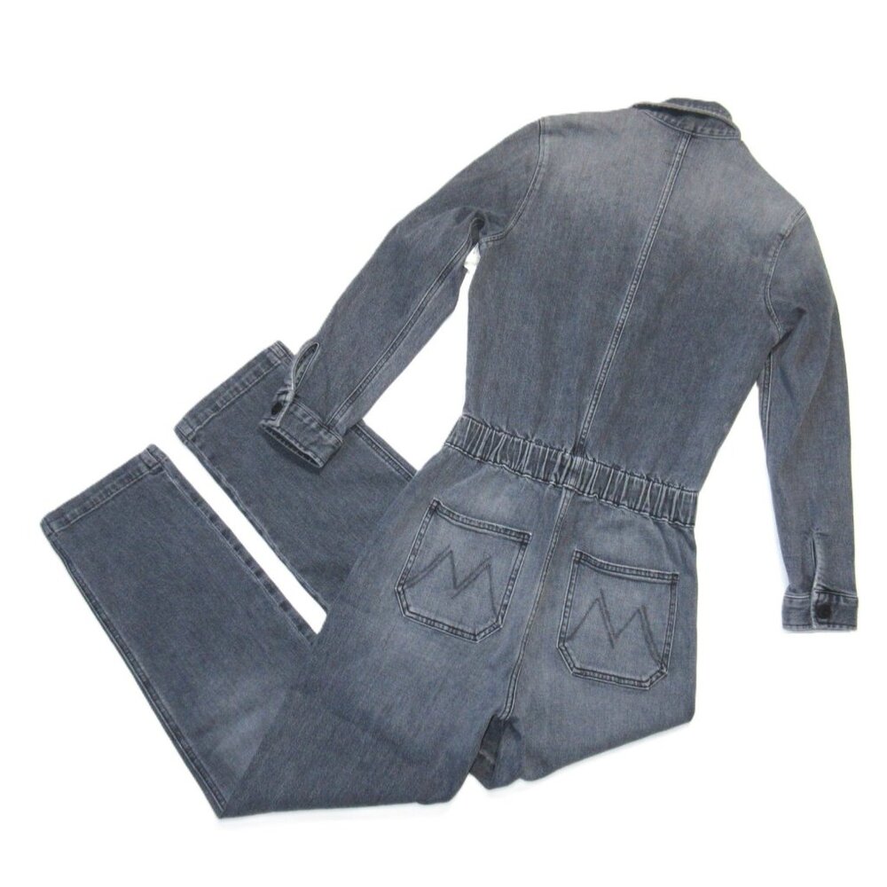 NWT Mother The Half Spring Take-Off Ankle Jumpsuit in Stitching In The Dark XS - Picture 11 of 12